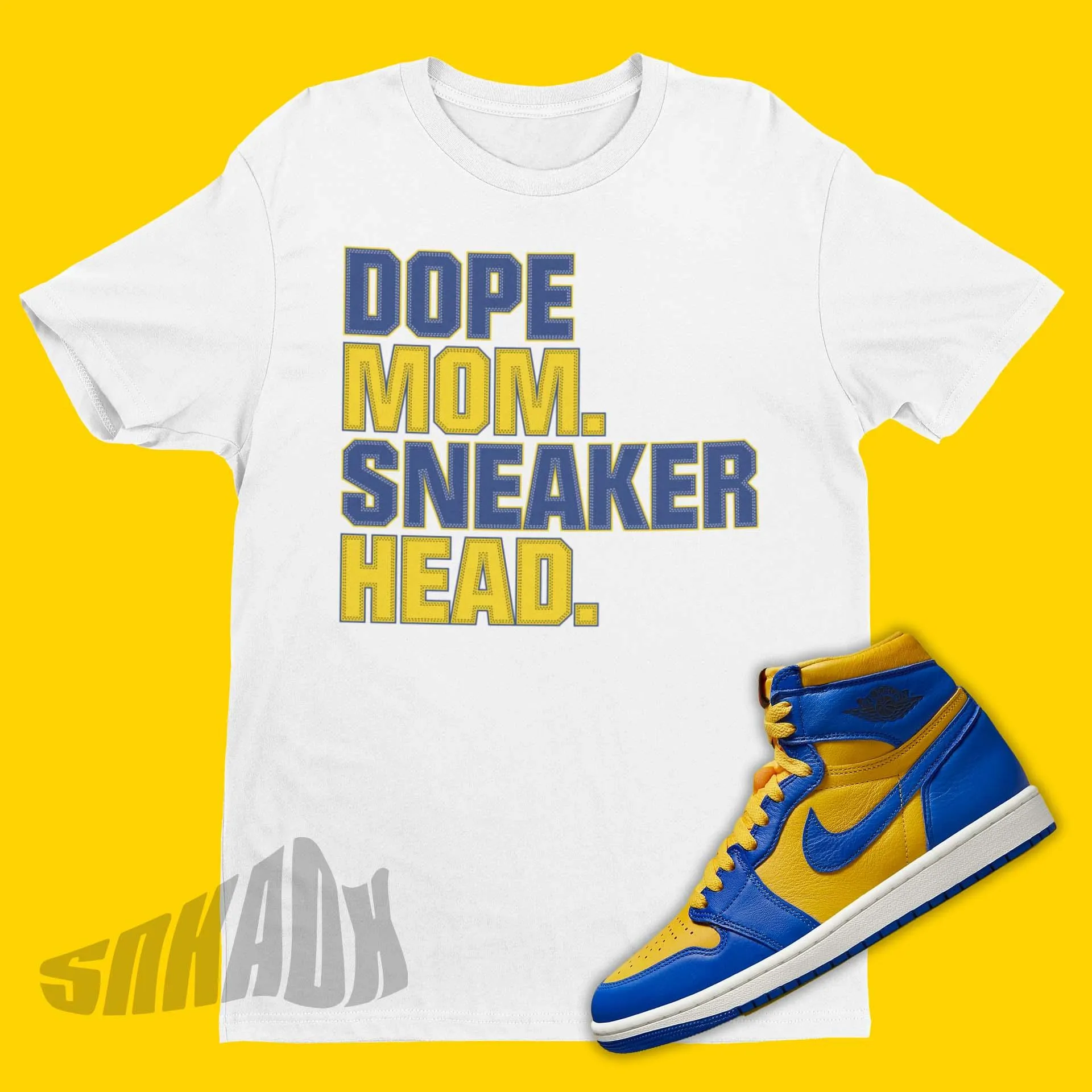 Dope Mom Sneaker Head Air Jordan 1 Reverse Laney Sneaker Matching Tee Shirt