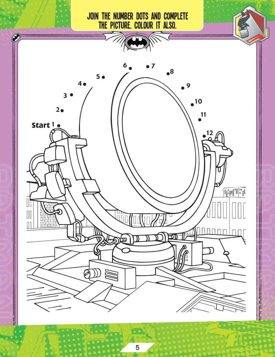 Dreamland Publications Batman Activity And Colouring Book