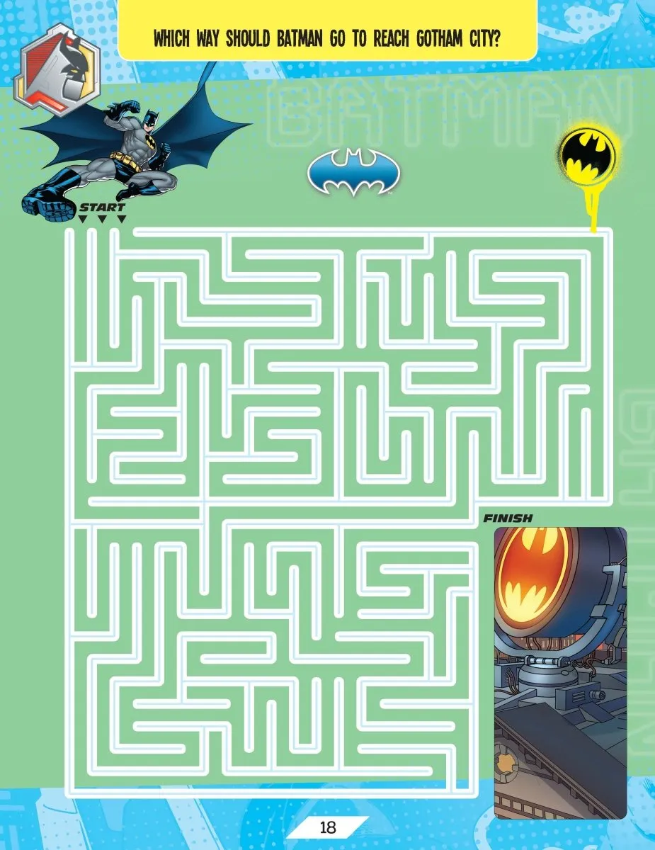 Dreamland Publications Batman Activity And Colouring Book