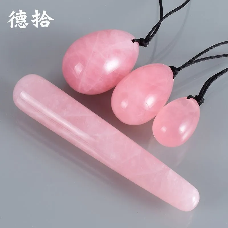 Egg-Shaped Craft Postpartum Exercise Training Ball Massage Stick Jade Powder Crystal Egg Vulva Egg