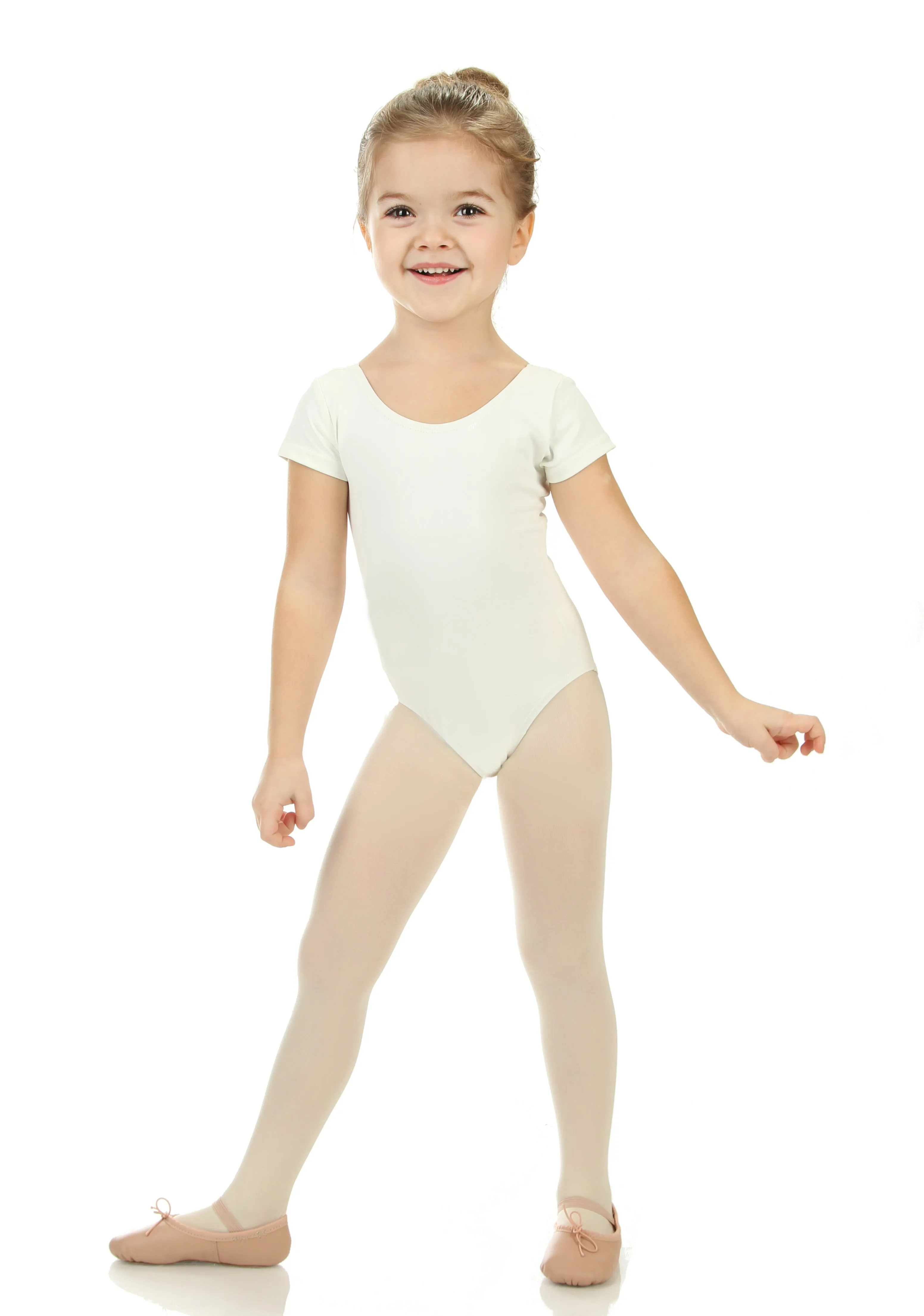 Elowel Kids Girls' Basic Short Sleeve Leotard (Size 2-14 Years) Multiple Colors