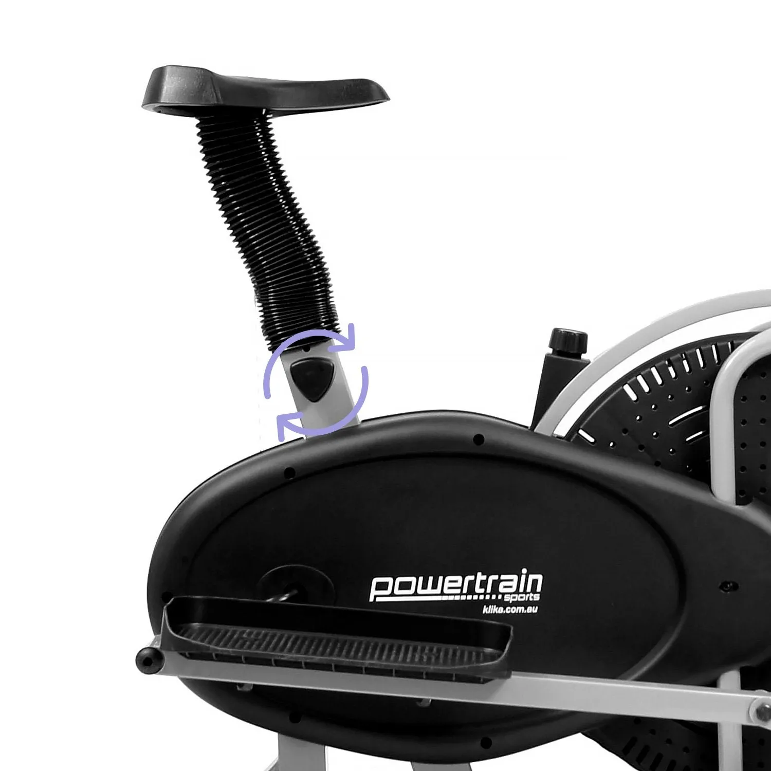 Ergonomic 2-in-1 Elliptical Trainer & Exercise Bike, Powertrain