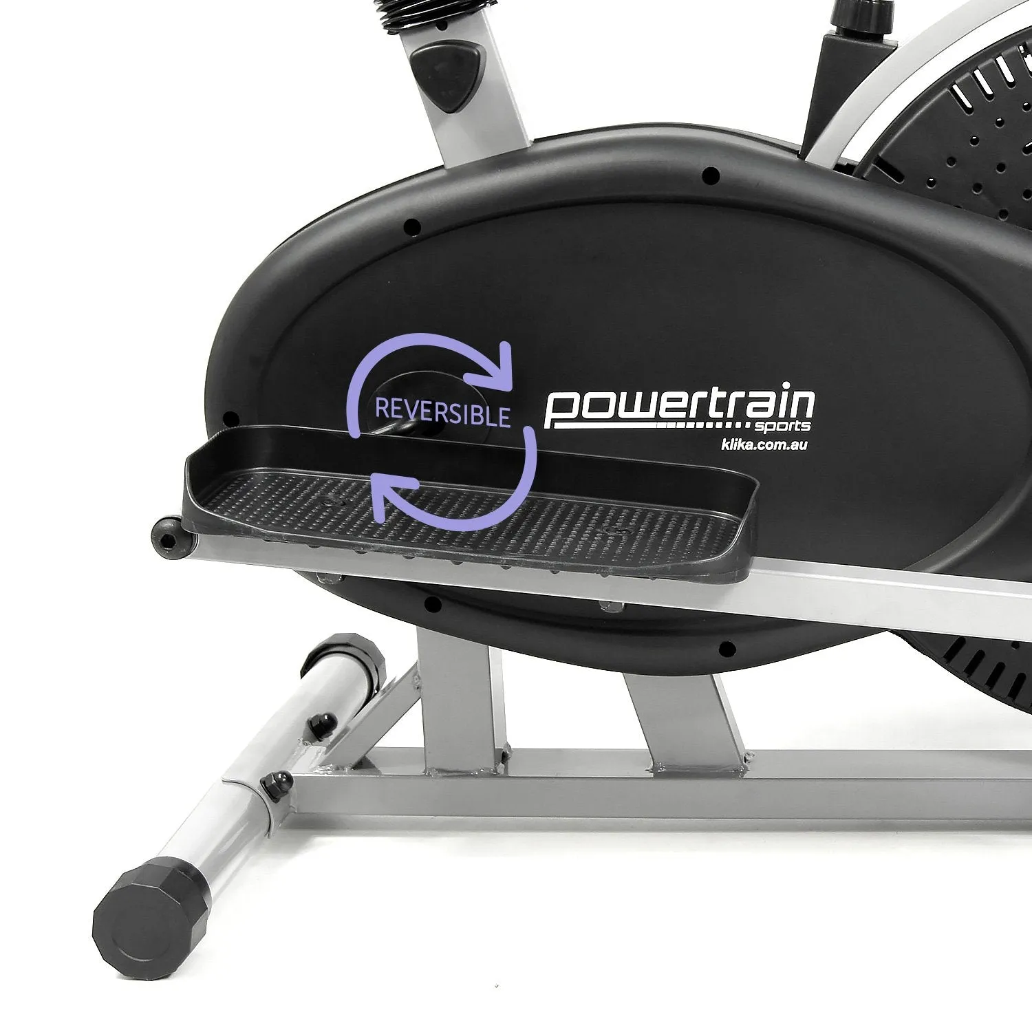 Ergonomic 2-in-1 Elliptical Trainer & Exercise Bike, Powertrain