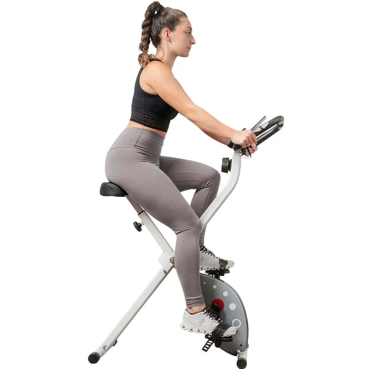 Foldable Exercise Bike Space Saving Stationary Bike