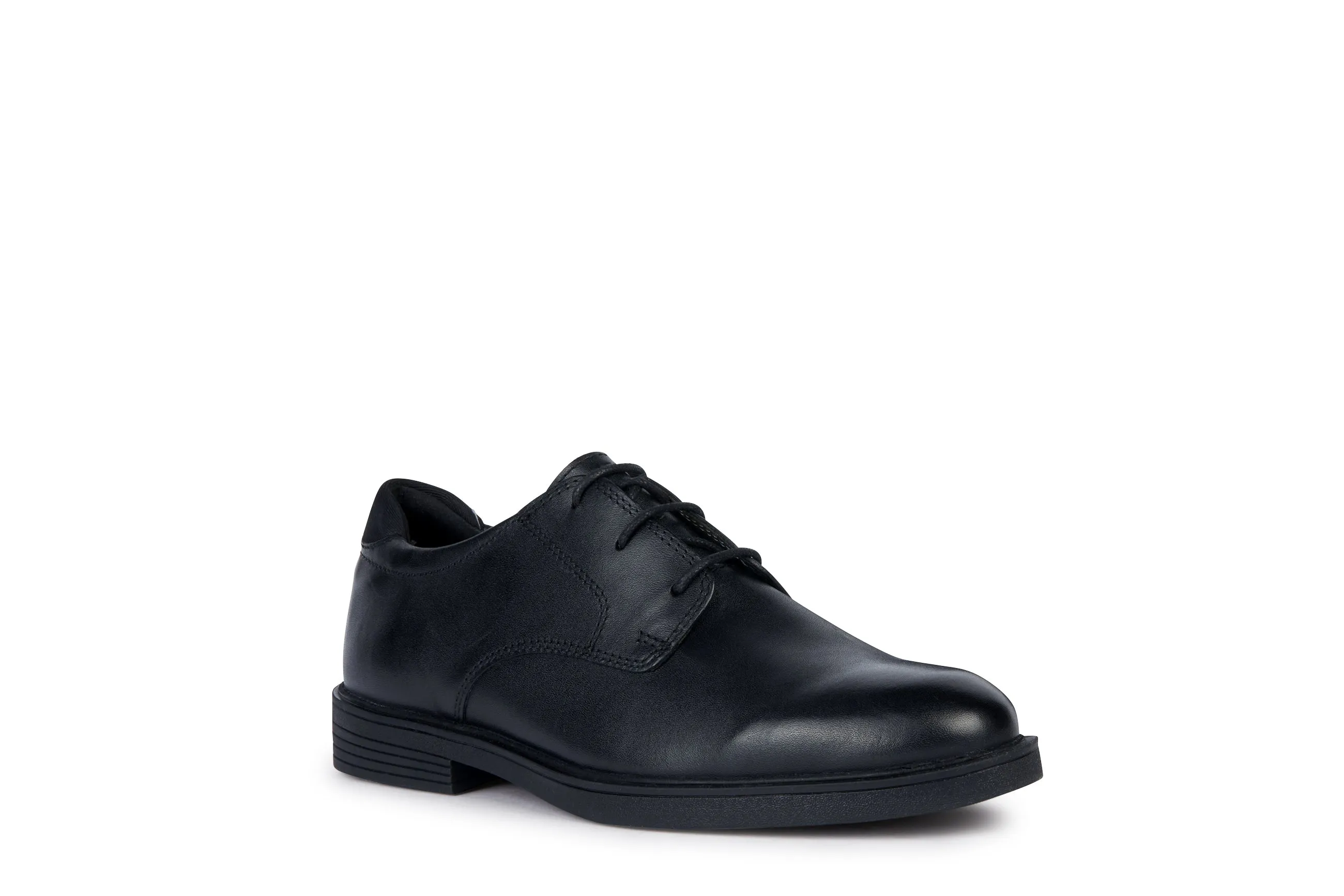 Geox Zheeno Boys Black Lace School Shoe