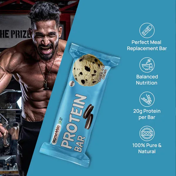 GetmyMettle Cookies and Cream Protein Bar- Pack of 6