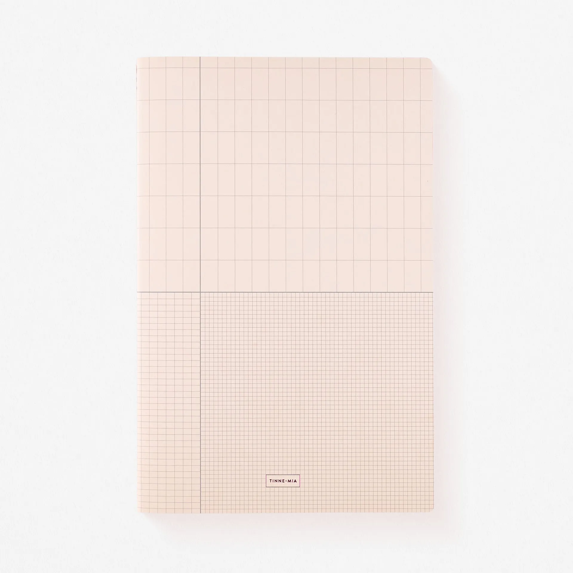 Ginger Blossom   Rose Grid Set of Two  Large Exercise Notebooks Lined