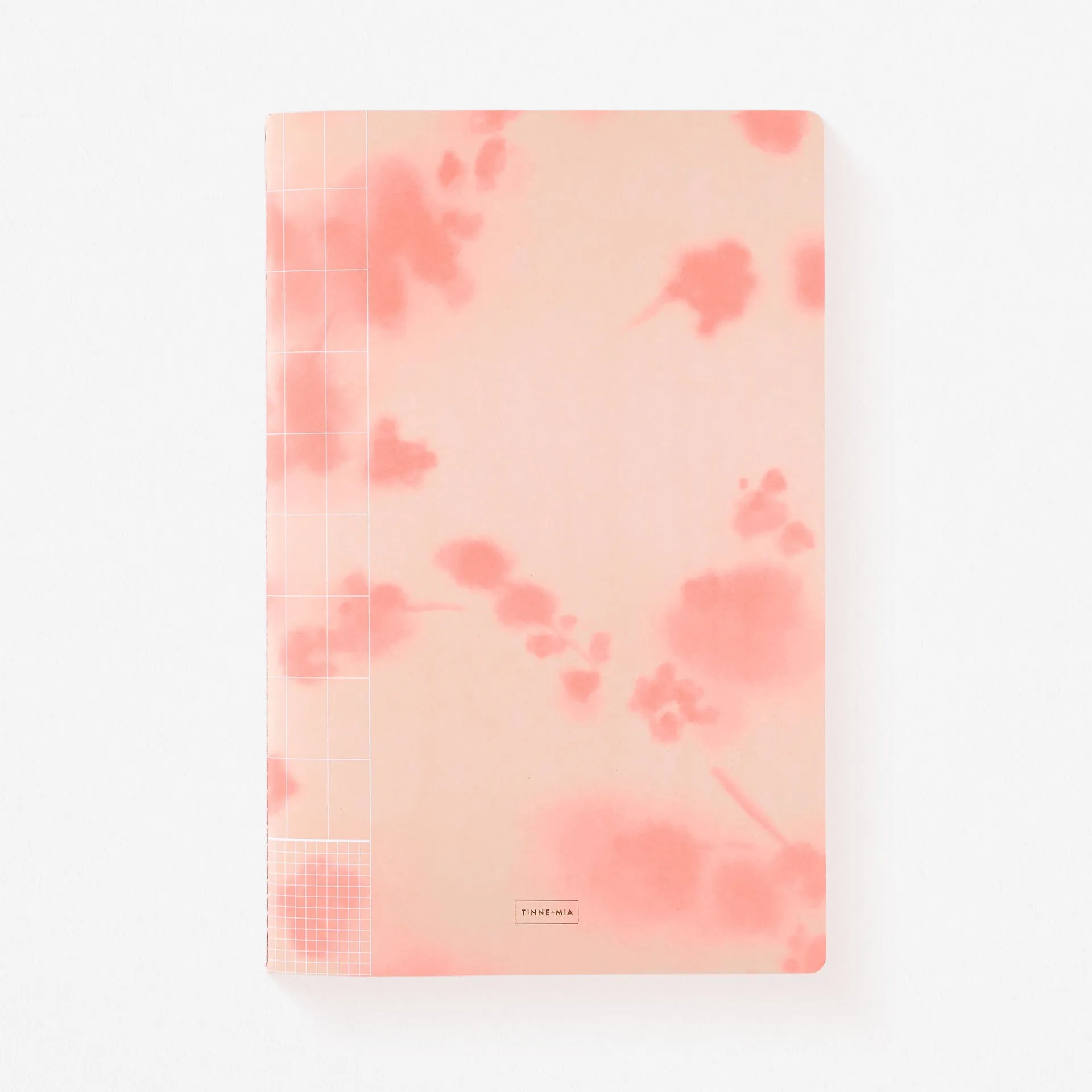 Ginger Blossom   Rose Grid Set of Two  Large Exercise Notebooks Lined