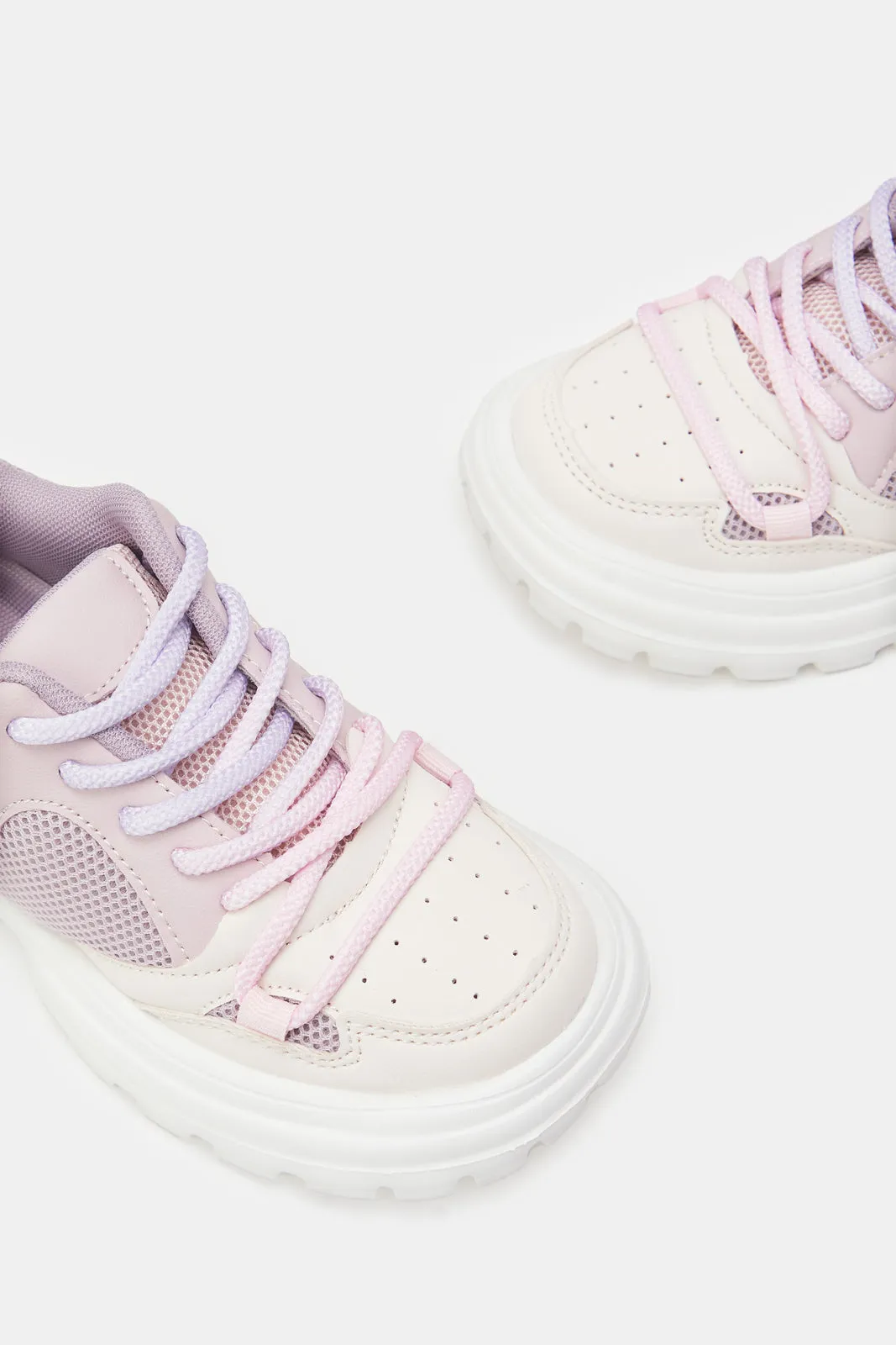 Girls Lilac Chunky Sneakers