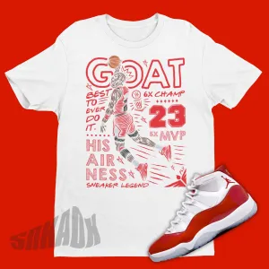 Goat Shirt for Matching your Air Jordan 11 Cherry