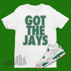 Got The Jays Air Jordan 4 SB Pine Green Sneaker Matching T-Shirt