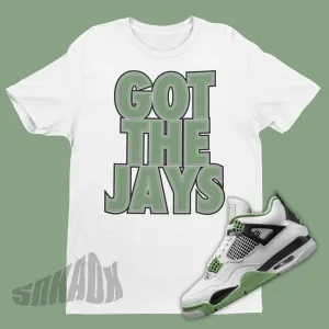 Got The Jays Shirt To Match Air Jordan 4 Oil Green Seafoam