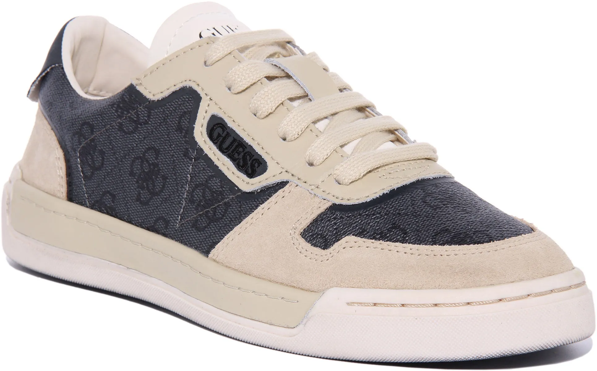 Guess Strave 4g Lace up Trainer In Grey For Men