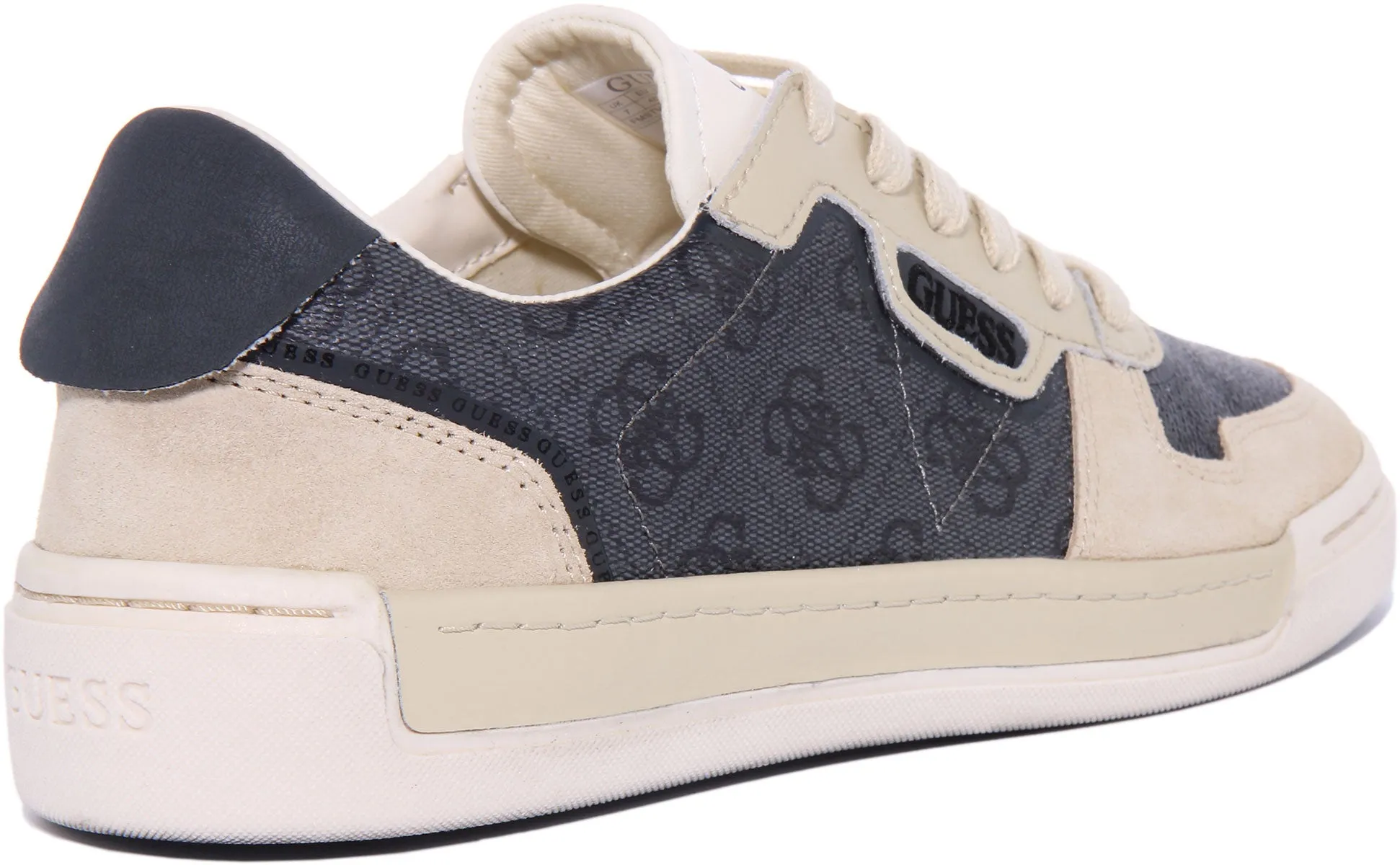 Guess Strave 4g Lace up Trainer In Grey For Men