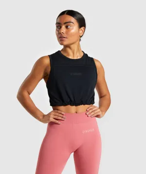 Gymshark  Breeze Lightweight Seamless Crop Top - Black