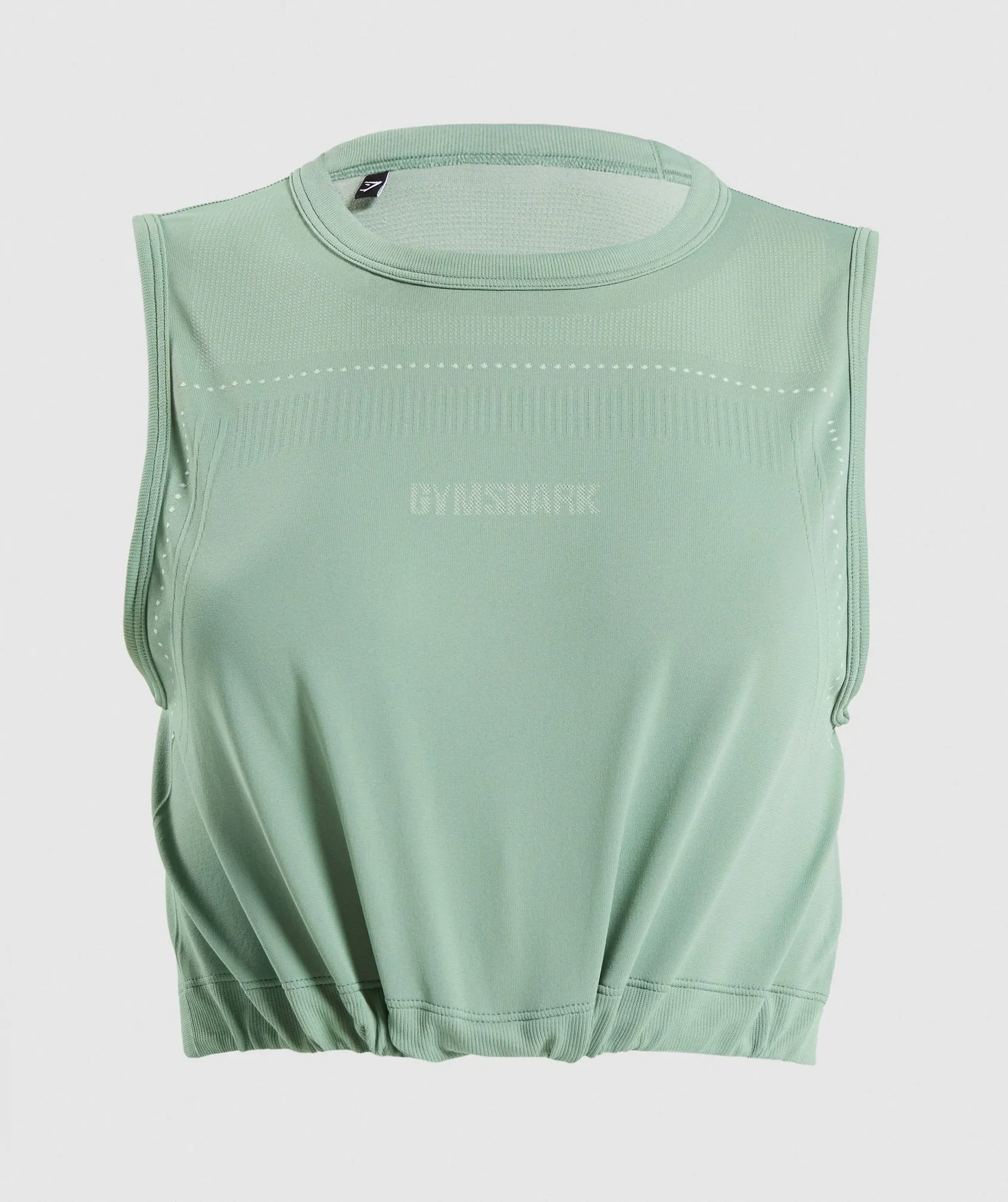 Gymshark Breeze Lightweight Seamless Crop Top - Green