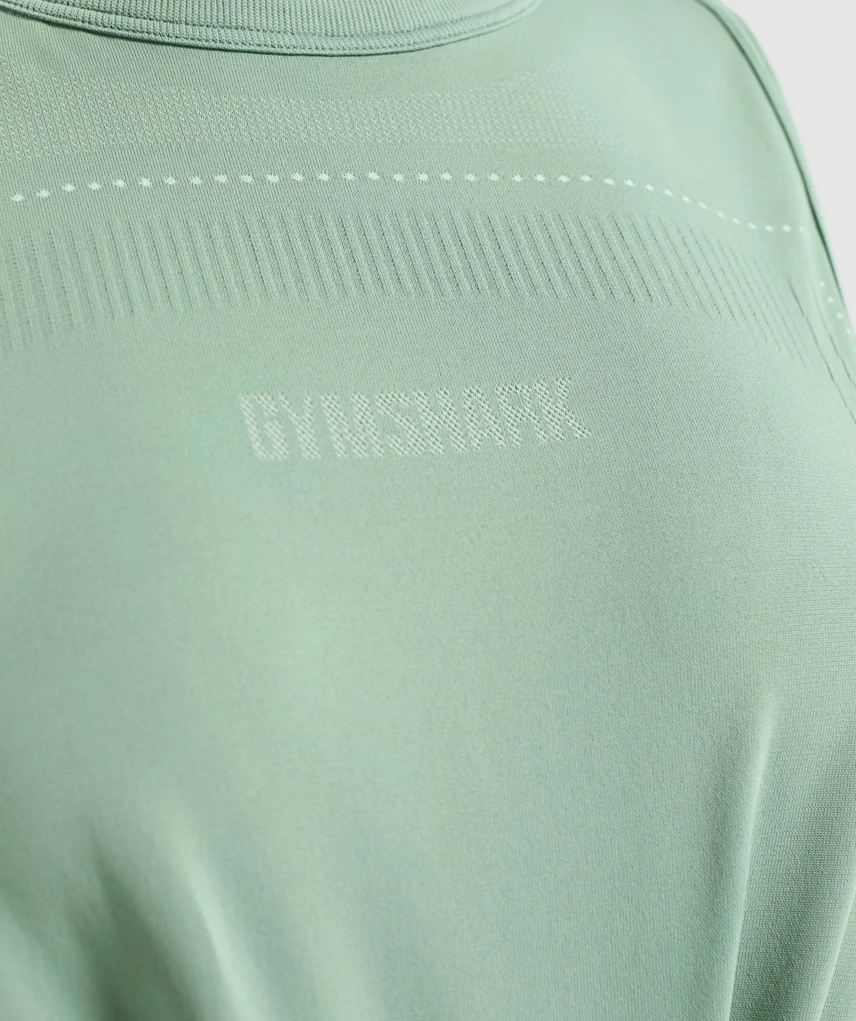 Gymshark Breeze Lightweight Seamless Crop Top - Green