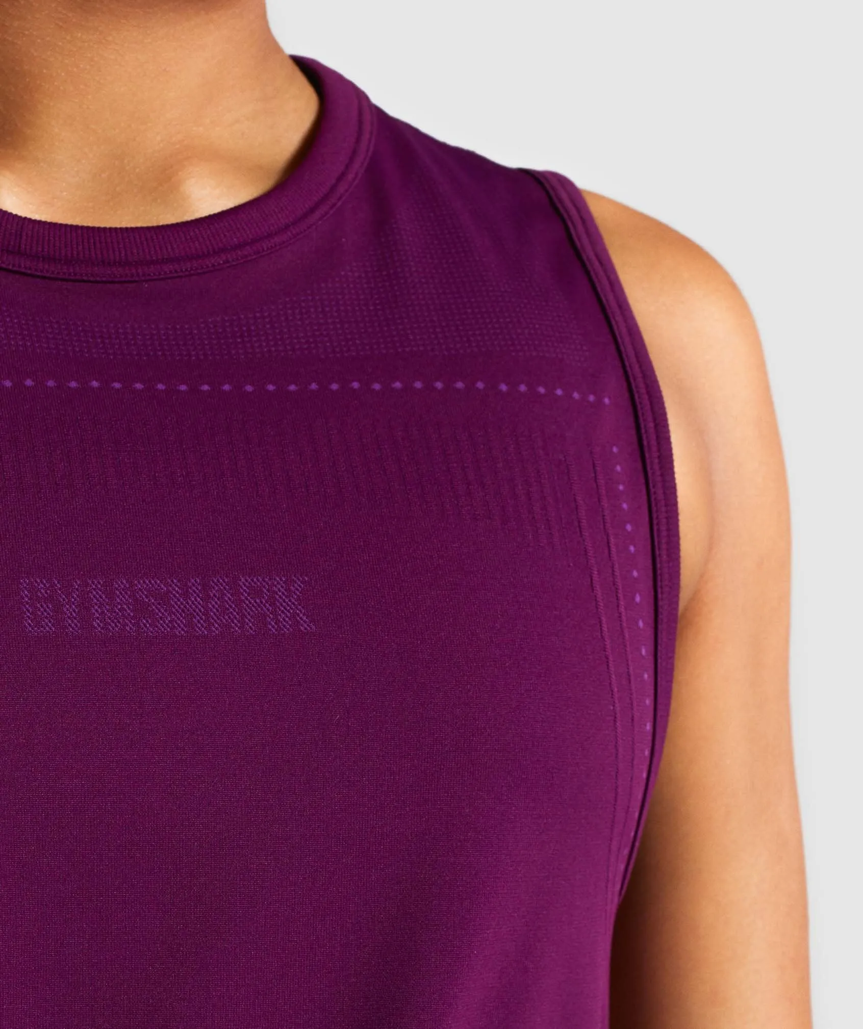 Gymshark Breeze Lightweight Seamless Crop Top - Purple