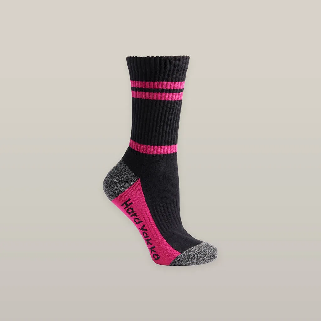 Hard Yakka Women's Crew 3 Pack Work Sock (Y20120)