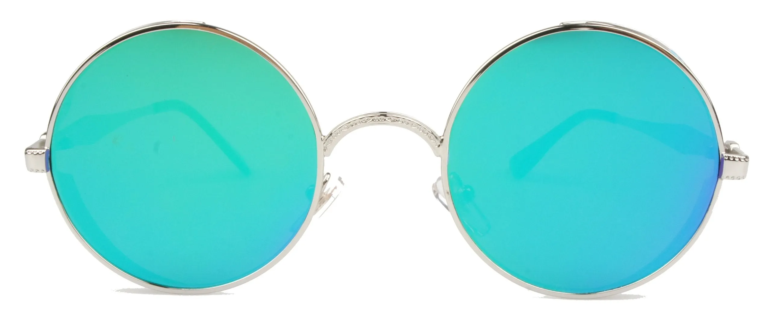 Hippie Retro Vintage Round Sunglasses for women men Metal Frame Shades