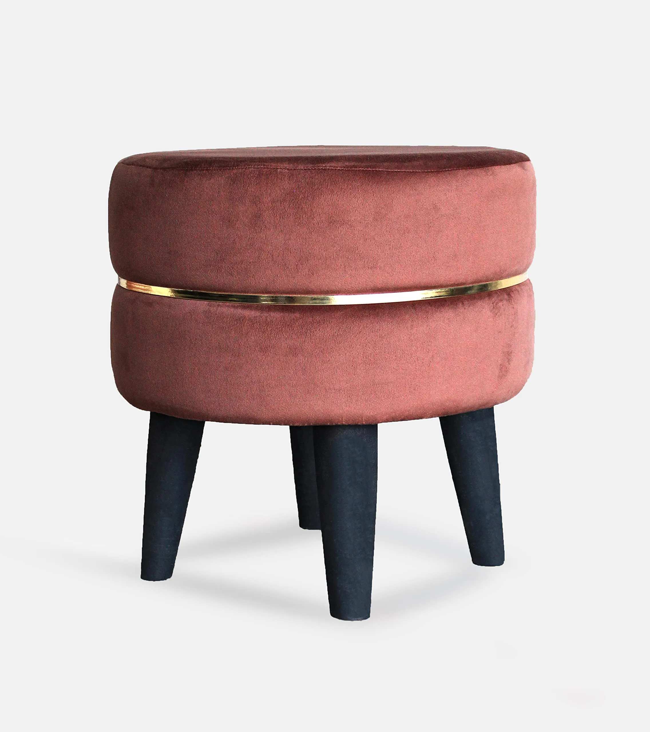 HOMEBUK Ottoman for Sitting | Stool for Living Room Kitchen | Fancy Small Seats for Home Office | Dressing Table | Wooden Stools | Round Pouf Chair | Pouf Indoor Outdoor Seating | Coffee