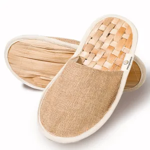 Indoor slippers- banana waffle  | closed toe slidders