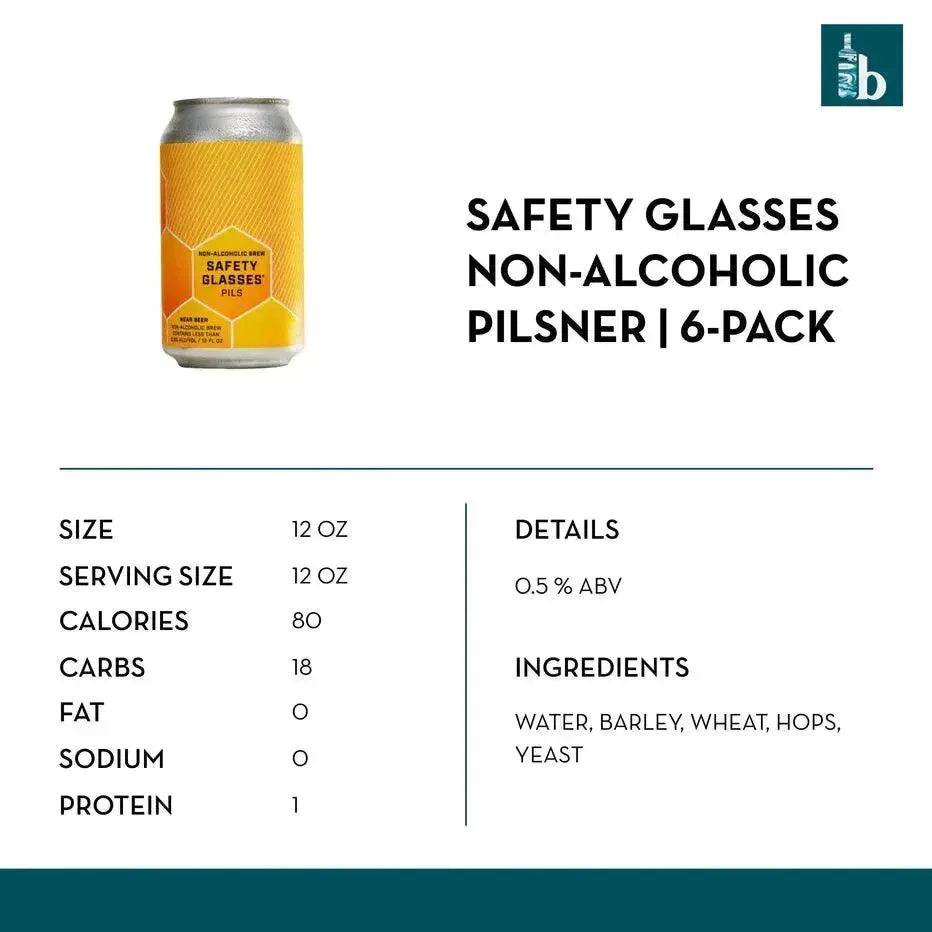 Industrial Arts Brewing Safety Glasses NA Pilsner (6 pack)