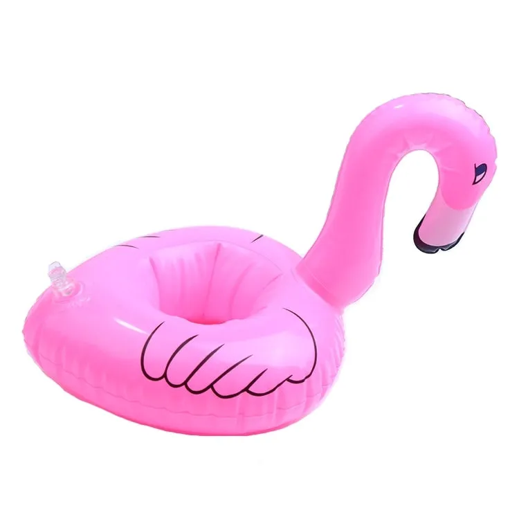 Inflatable Flamingo Shaped Floating Drink Holder, Inflated Size: About 17.5 x 17 x 15.5cm