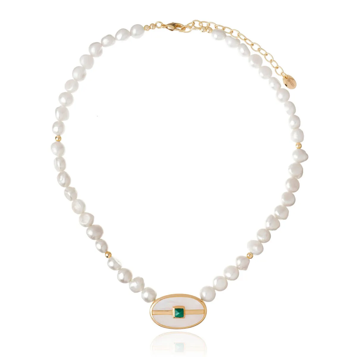 INSPIRE PEARL NECKLACE WHITE MOTHER OF PEARL