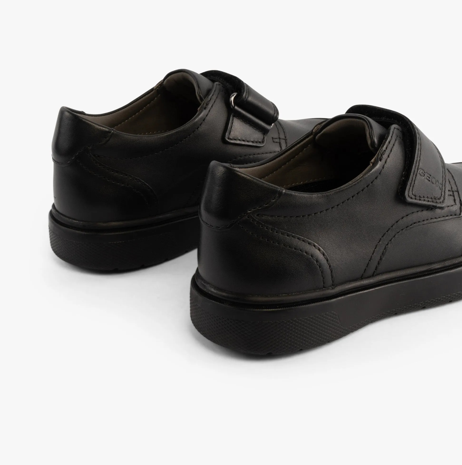 J RIDDOCK BOY Kids Leather Shoes Black