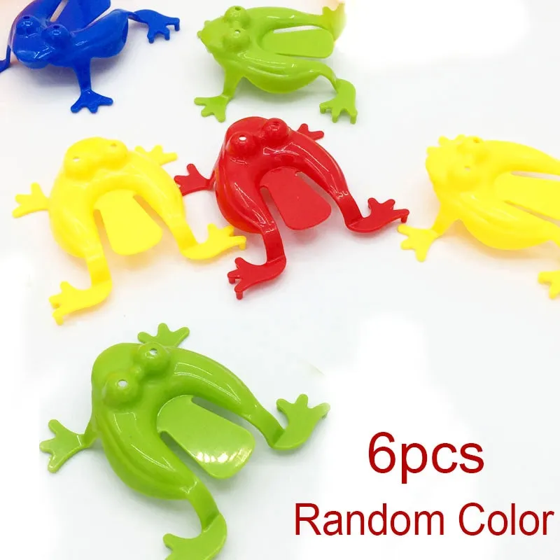 Jumping Frog Bounce Finger Toys for Kids Novelty Assorted Stress Reliever Anti Stress Toy for Children Birthday Gift Party Favor