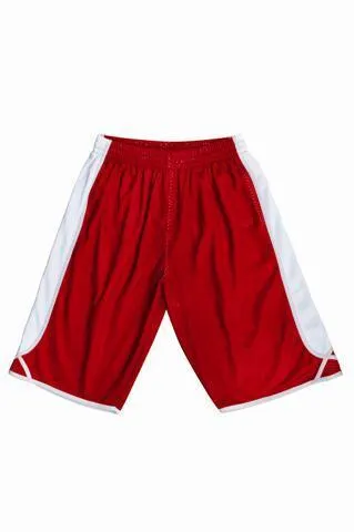 Kids Basketball Shorts - Red/White