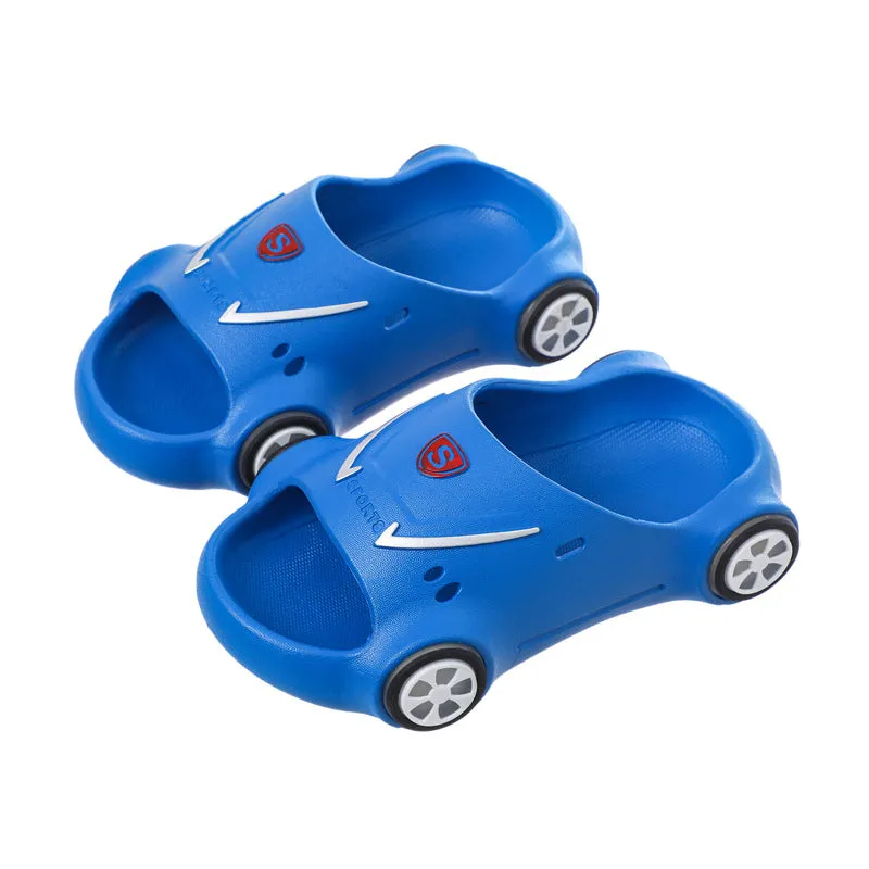 Kids Glowing Catoon Car Slippers AntiSlip Boys Girls Luminous Summer Beach Shoes