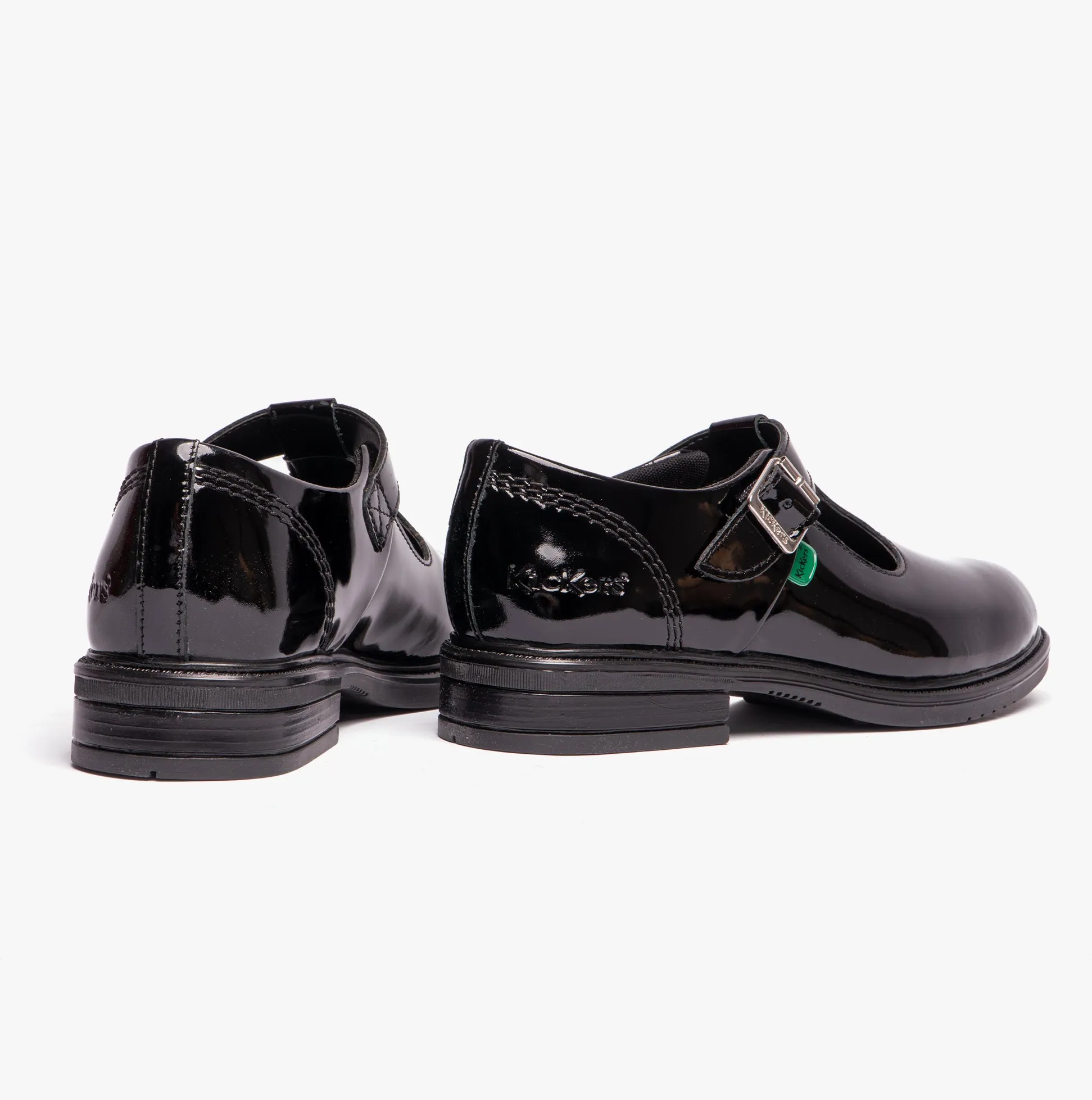 LACH T-BAR PATL JF Teen Girls School Shoes Black