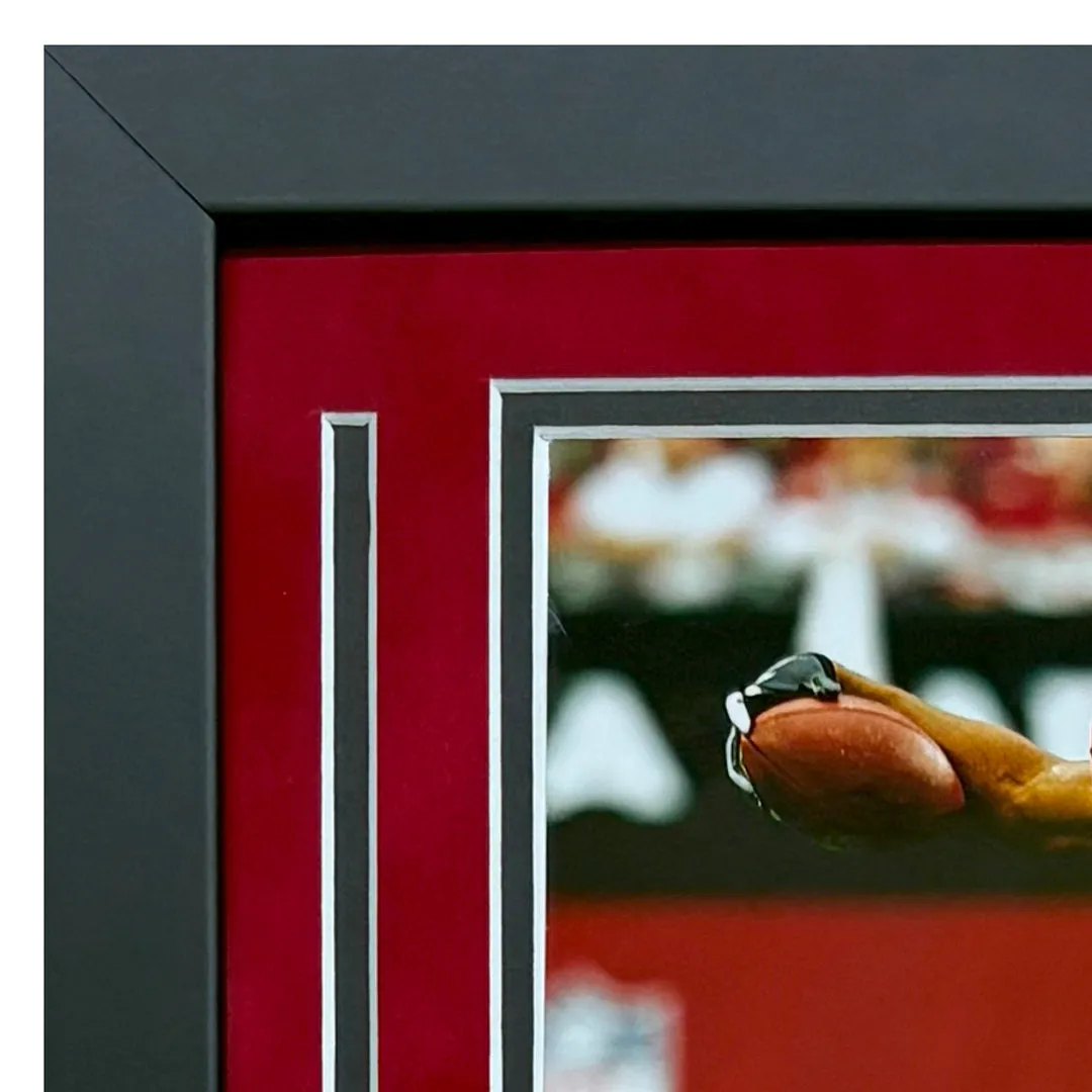 Larry Fitzgerald Hand Signed & Framed Arizona Cardinals 8x10 Photo (JSA)