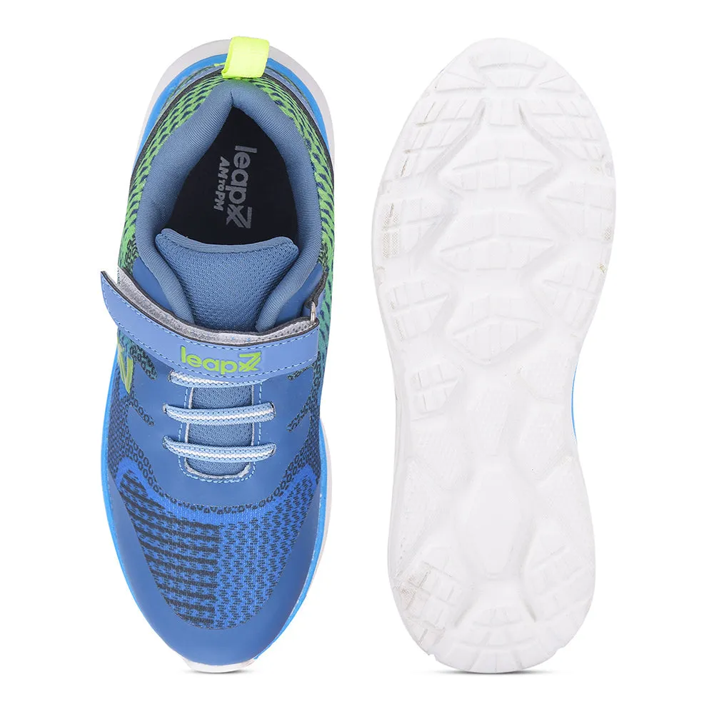 Leap7x By Liberty Kids KIMSER-E Blue Sports Non Lacing Shoes