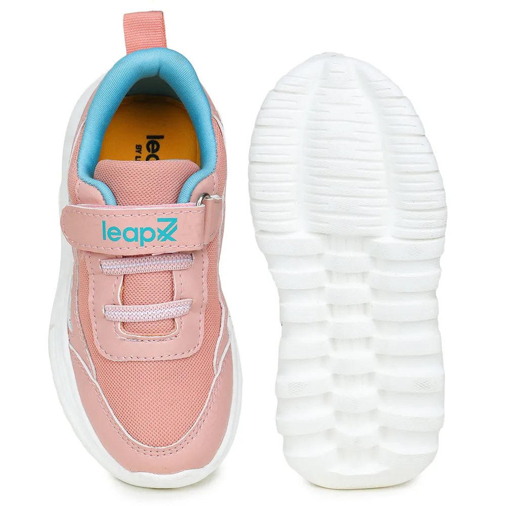 Leap7x Non Lacing Sports Shoes For Kids (Peach) PABLO-1 By Liberty