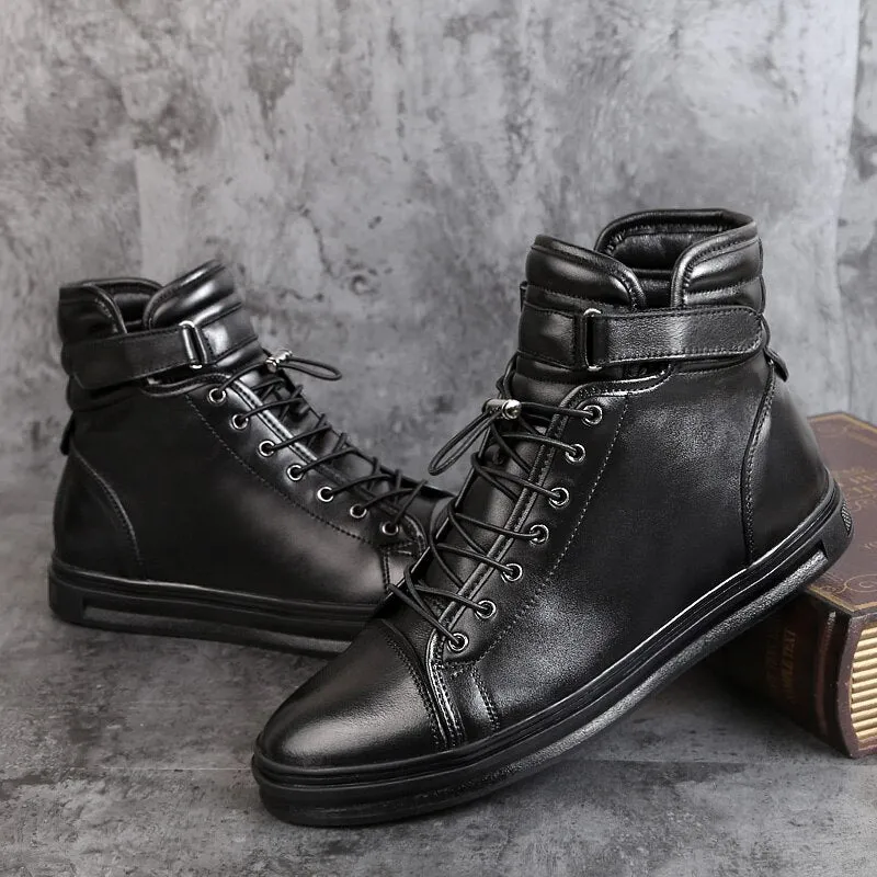 LMS Leather High Top Sneakers