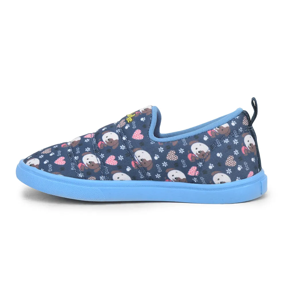 Lucy & Luke (Blue) Sports Non Lacing Shoes For Kids MINT-8 By Liberty