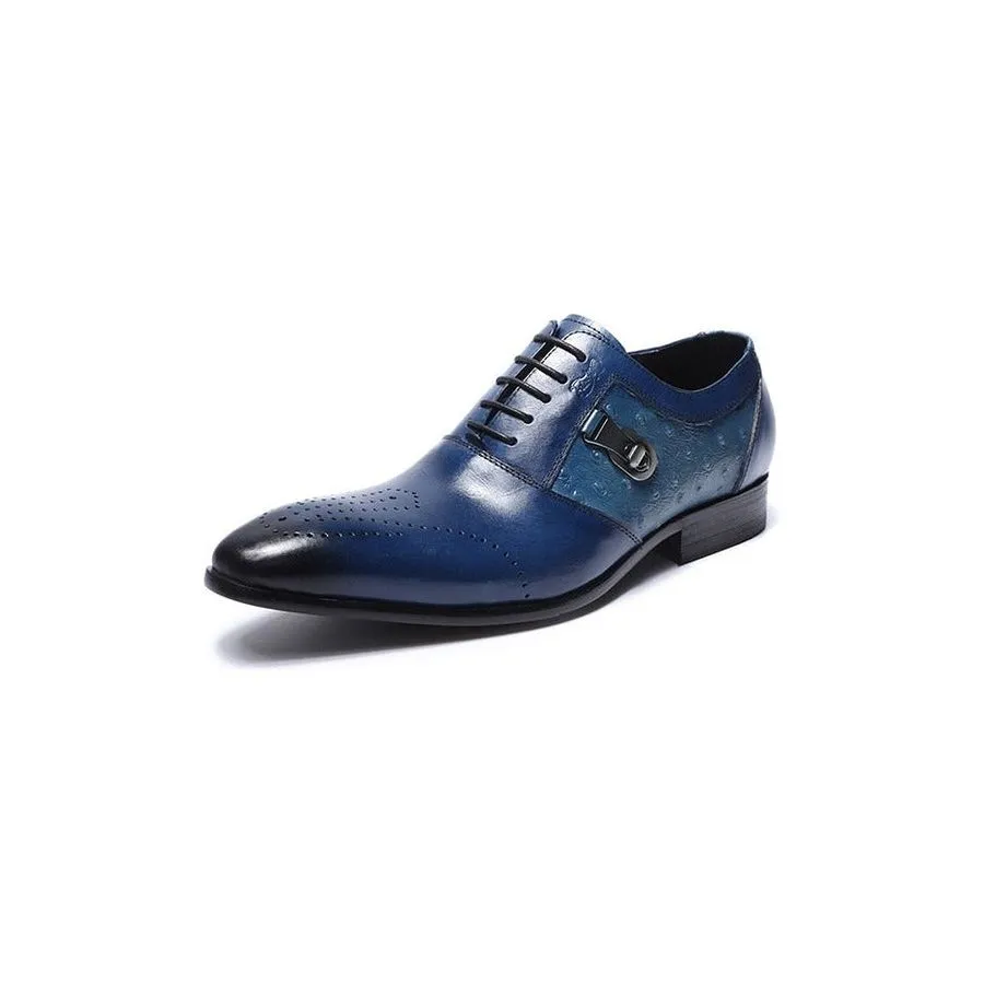 LuxePrint Exotic Lace-Up Oxford Brogue Casual Shoes