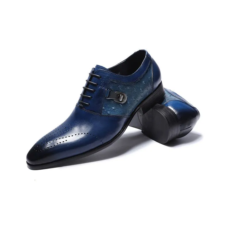 LuxePrint Exotic Lace-Up Oxford Brogue Casual Shoes