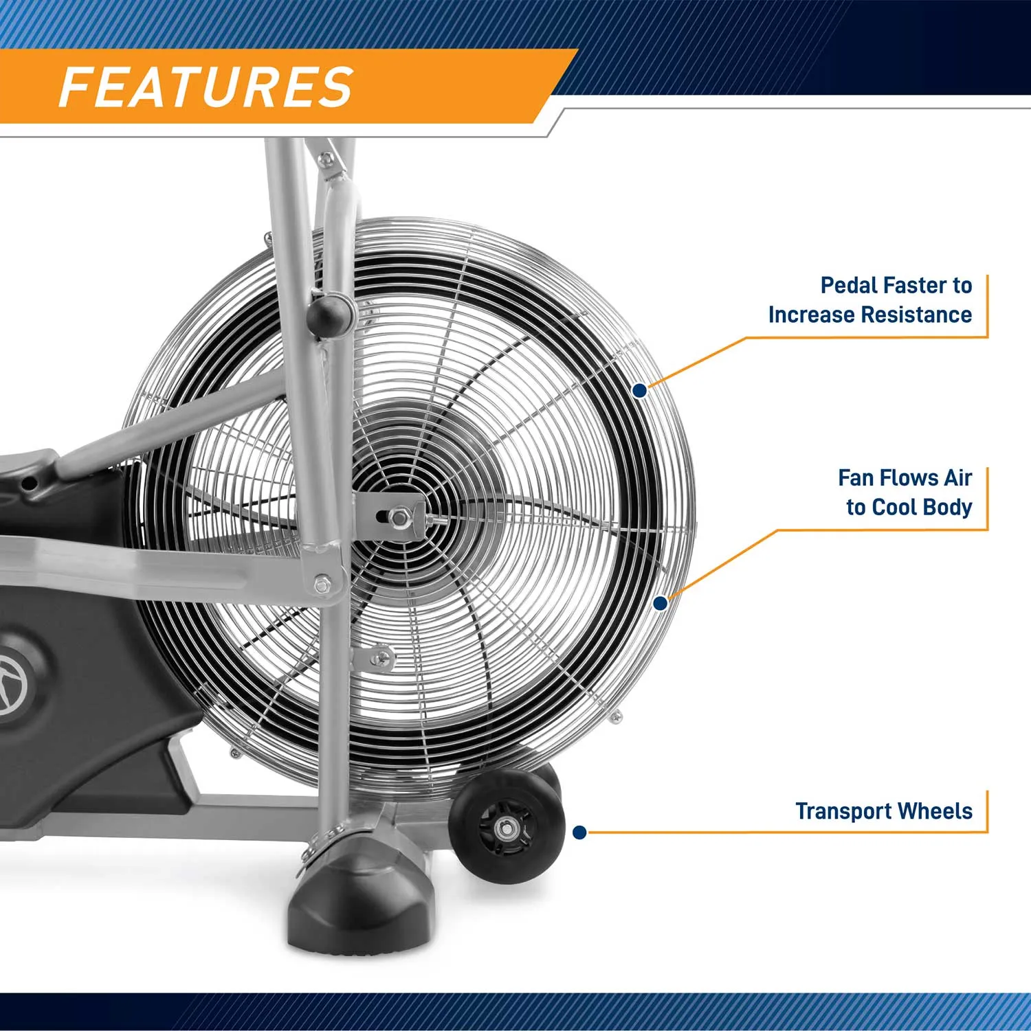 Marcy Deluxe Fan Bike  Marcy AIR-1