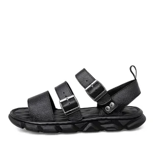 Men Sandals Summer New Large Size Soft Comfortable Footwear Leather Men Sandals Outdoor Men Casual Shoes Fashion Sandals