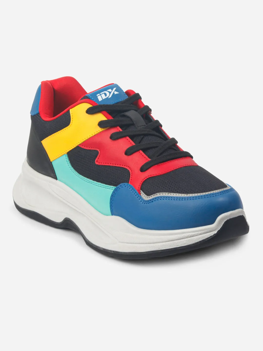 Men's Colourblocked Lace Up Sneakers (IX1065)