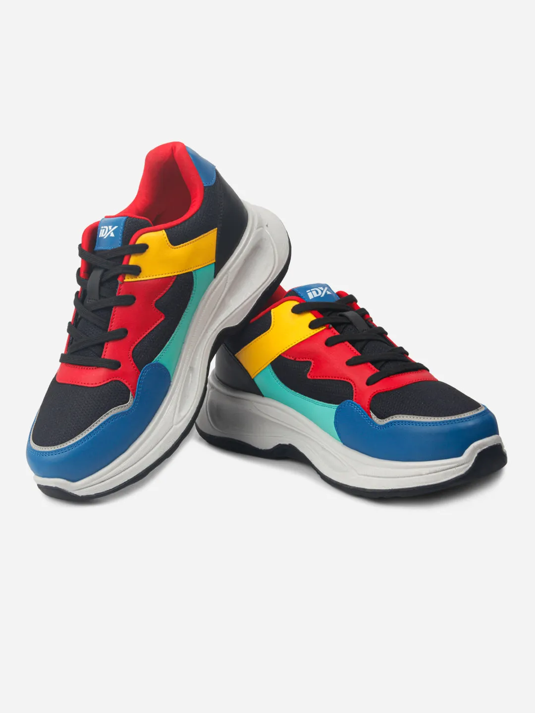 Men's Colourblocked Lace Up Sneakers (IX1065)