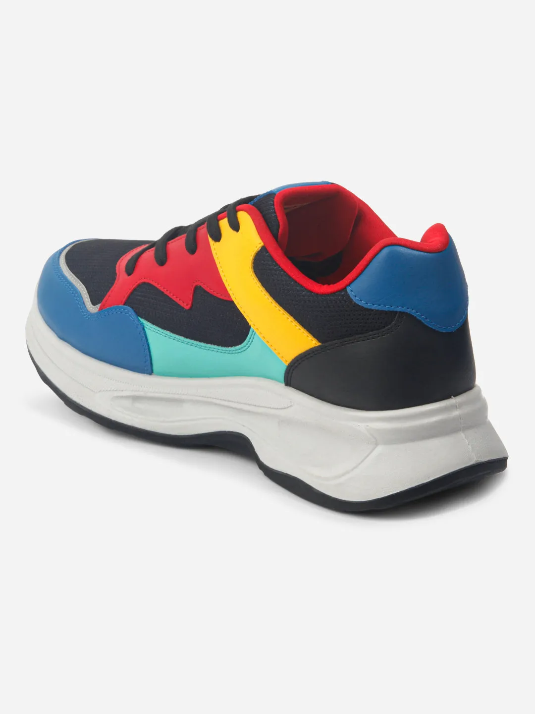 Men's Colourblocked Lace Up Sneakers (IX1065)