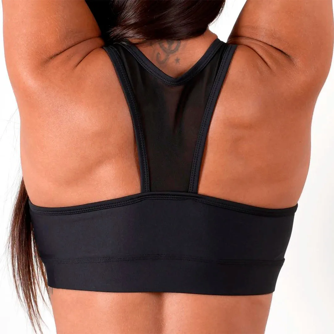 Mesh Top Sports Bra