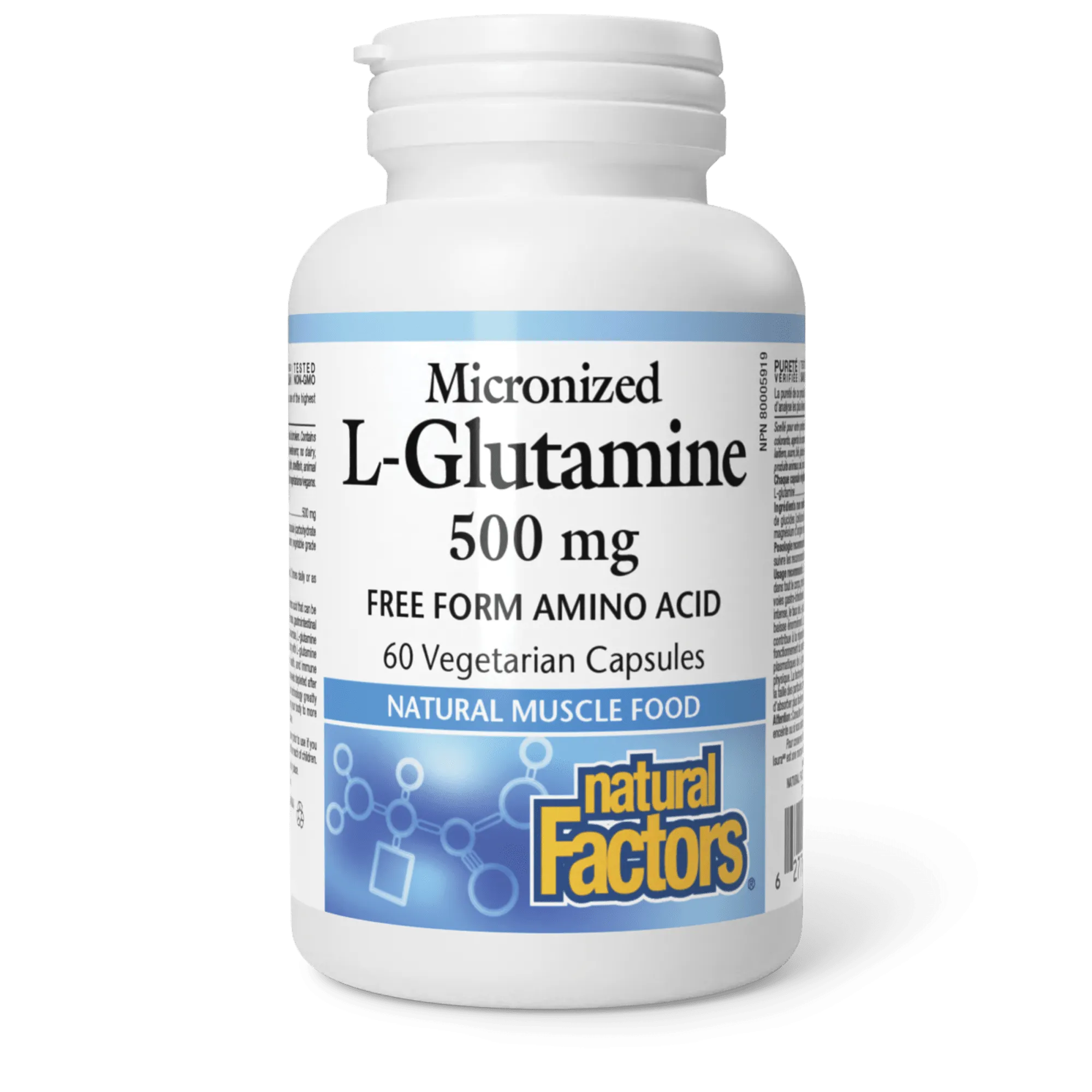 Micronized L-Glutamine Amino Acid 500 mg