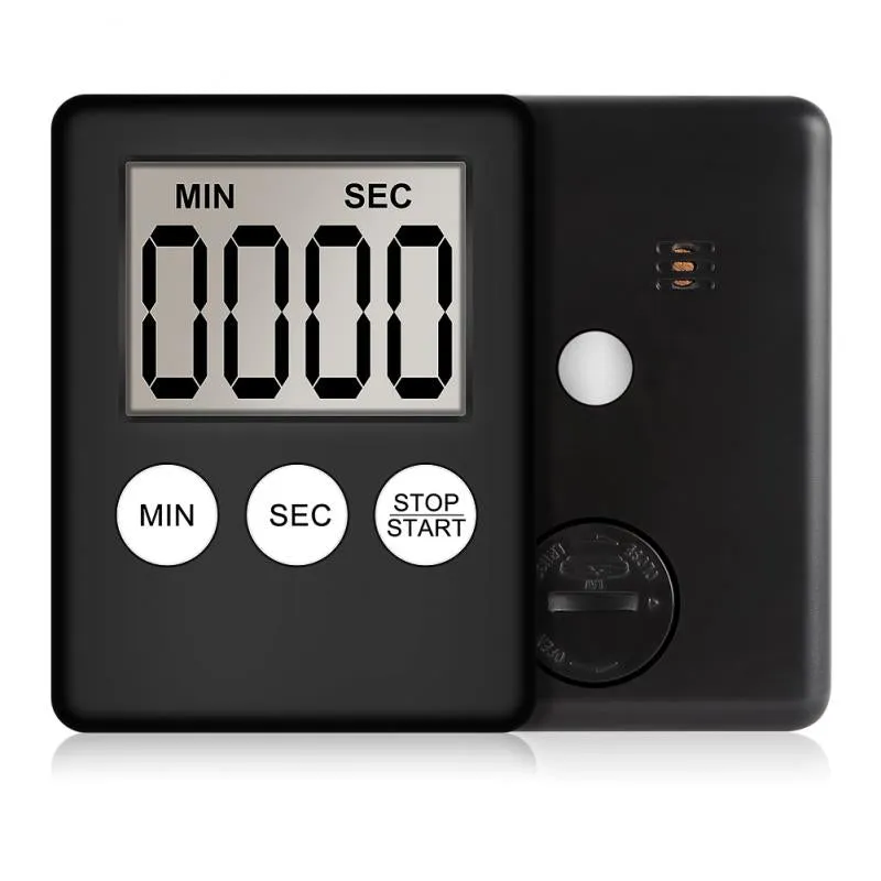 Mini Digital Kitchen Timer Big Digits Loud Alarm Magnetic Backing Stand with Large LCD Display for Cooking Baking Sports Games