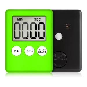 Mini Digital Kitchen Timer Big Digits Loud Alarm Magnetic Backing Stand with Large LCD Display for Cooking Baking Sports Games